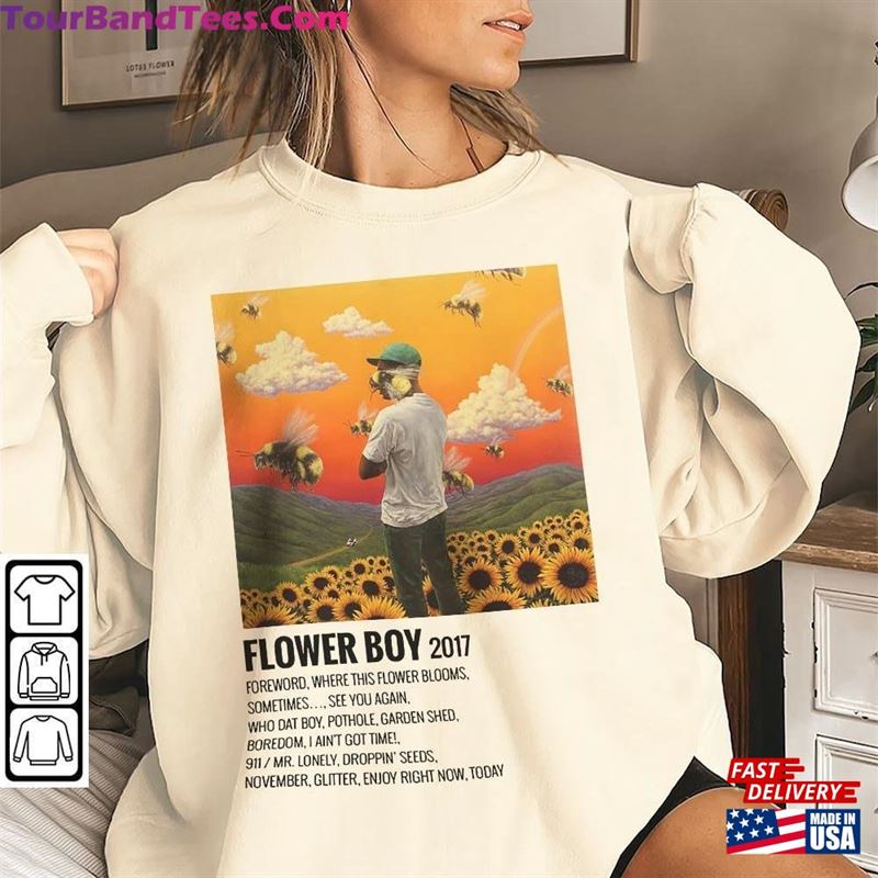 Minimalist Album Music Shirt Tyler Flower Boy Tour Classic Sweatshirt 29Uf124609 – Utopia Fashion