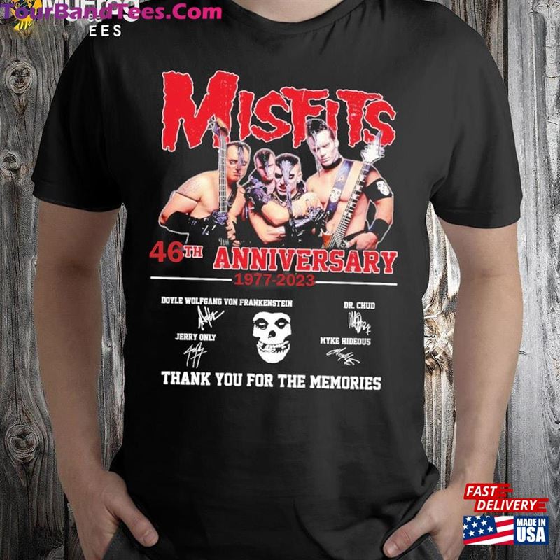 Misfits 46Th Anniversary Thank You For The Memories Shirt Tee Vintage Hoodie Classic 29Uf118618 – Utopia Fashion