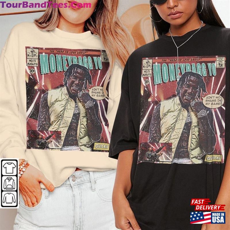 Moneybagg Yo Comic Shirt 90S Vintage Merch Book Art Hard To Love Album World Tour Ticket Graphic Tee Gift For Fan V4 Sweatshirt T-Shirt 29Uf123787 – Utopia Fashion