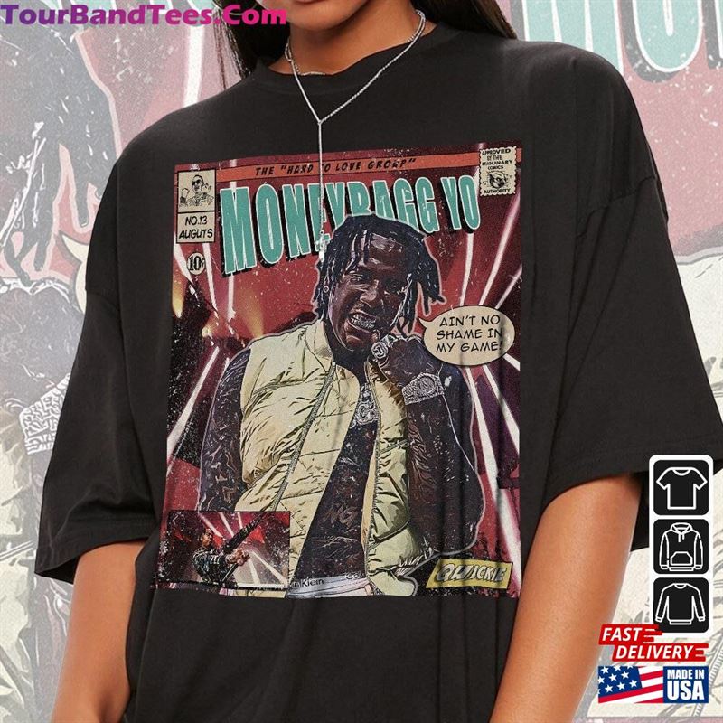 Moneybagg Yo Comic Shirt 90S Vintage Merch Book Art Hard To Love Album World Tour Ticket Graphic Tee Gift For Fan V4 Sweatshirt T-Shirt 29Uf123787 – Utopia Fashion