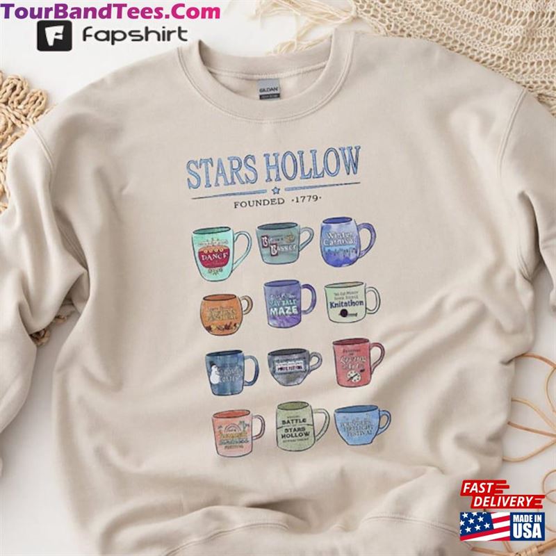 Mugs Of Stars Hollow Annual Events Sweatshirt Lukes Diner Sweater Gilmoregirls Hoodie Unisex 29Uf131632 – Utopia Fashion