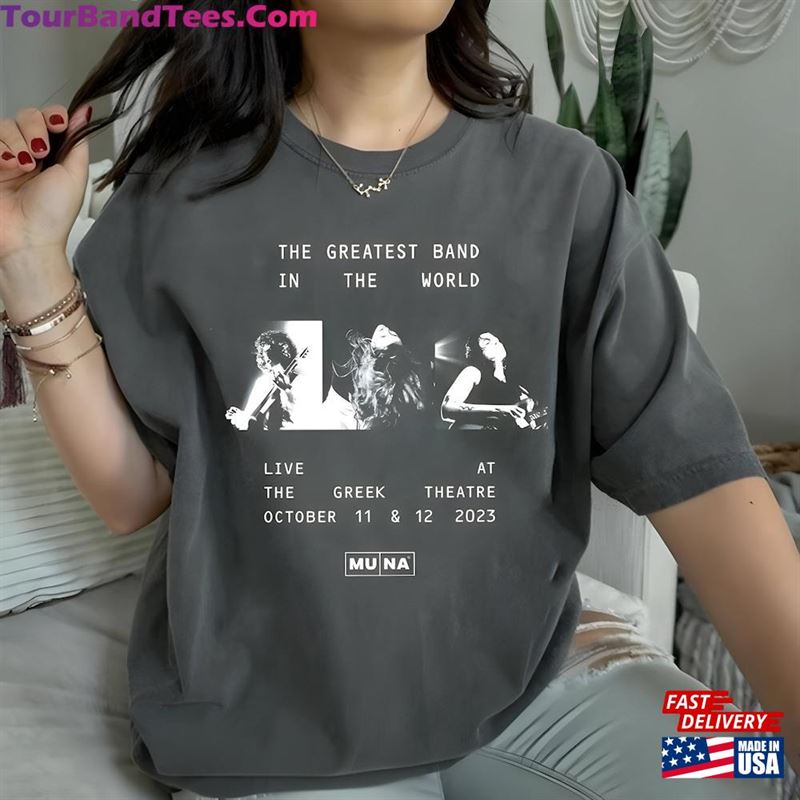 Muna Band Shirt The Greatest In World Concert Lifes So Fun Tour Fan Hoodie T-Shirt 29Uf124560 – Utopia Fashion