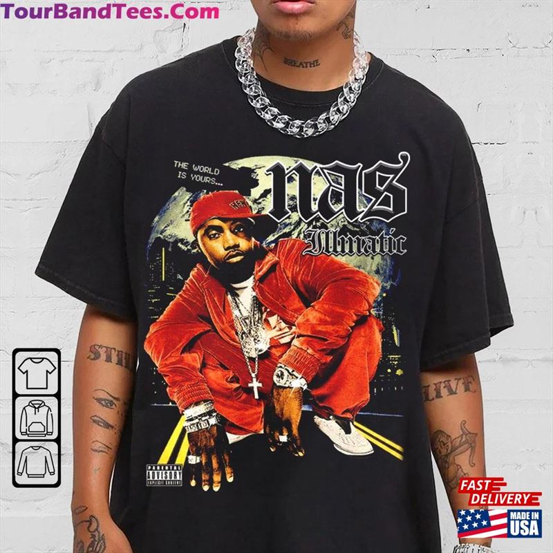 Nas Rap Shirt Vintaghe 90S Merch Illmatic T-Shirt Tour Ticket Album Png Sweatshirt 29Uf123087 – Utopia Fashion