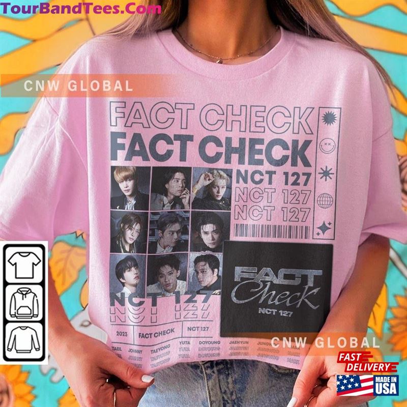 Nct Kpop Sweatshirt Fact Check Tee V2 Johnny Taeyong Yuta Jaehyun Mark Haechan Shirt T-Shirt 29Uf118348 – Utopia Fashion