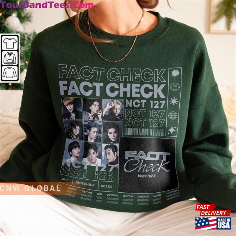 Nct Kpop Sweatshirt Fact Check Tee V2 Johnny Taeyong Yuta Jaehyun Mark Haechan Shirt T-Shirt 29Uf118348 – Utopia Fashion