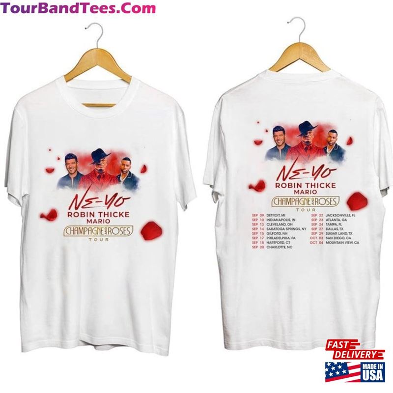 Ne Yo Robin Thicke Mario Champagne Roses Tour Shirt Unisex Sweatshirt 29Uf136762 – Utopia Fashion