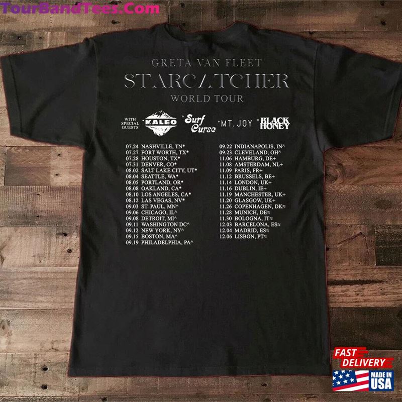 New Greta Van Fleet Starcatcher World Tour T-Shirt Unisex 29Uf118726 – Utopia Fashion