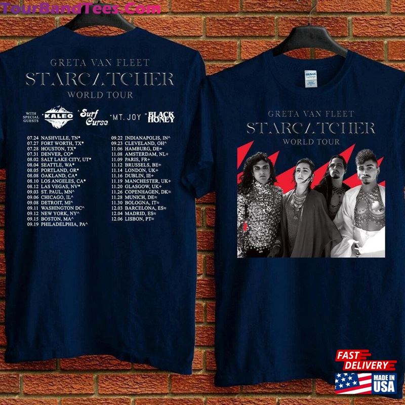 New Greta Van Fleet Starcatcher World Tour T-Shirt Unisex 29Uf118726 – Utopia Fashion