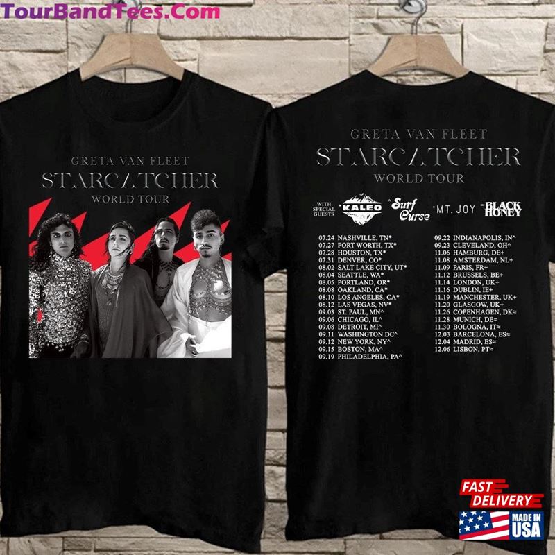 New Greta Van Fleet Starcatcher World Tour T-Shirt Unisex 29Uf118726 – Utopia Fashion