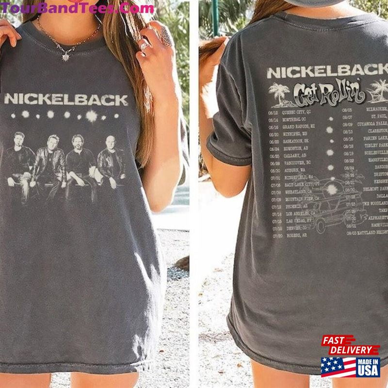 Nickelback Get Rollin Tour T-Shirt Concert Shirt Graphic Unisex 29Uf122782 – Utopia Fashion