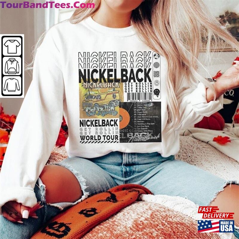 Nickelback Music Shirt Merch Vintage Get Rollin Unisex T-Shirt 29Uf124576 – Utopia Fashion