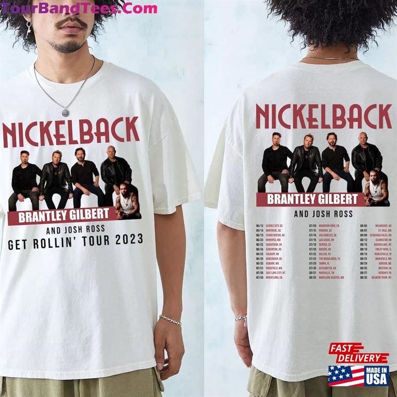 Nickelback Music Shirt Vintage Get Rollin’Tour Tickets Album Graphic Tee 90S Unisex Sweatshirt 29Uf124503 – Utopia Fashion