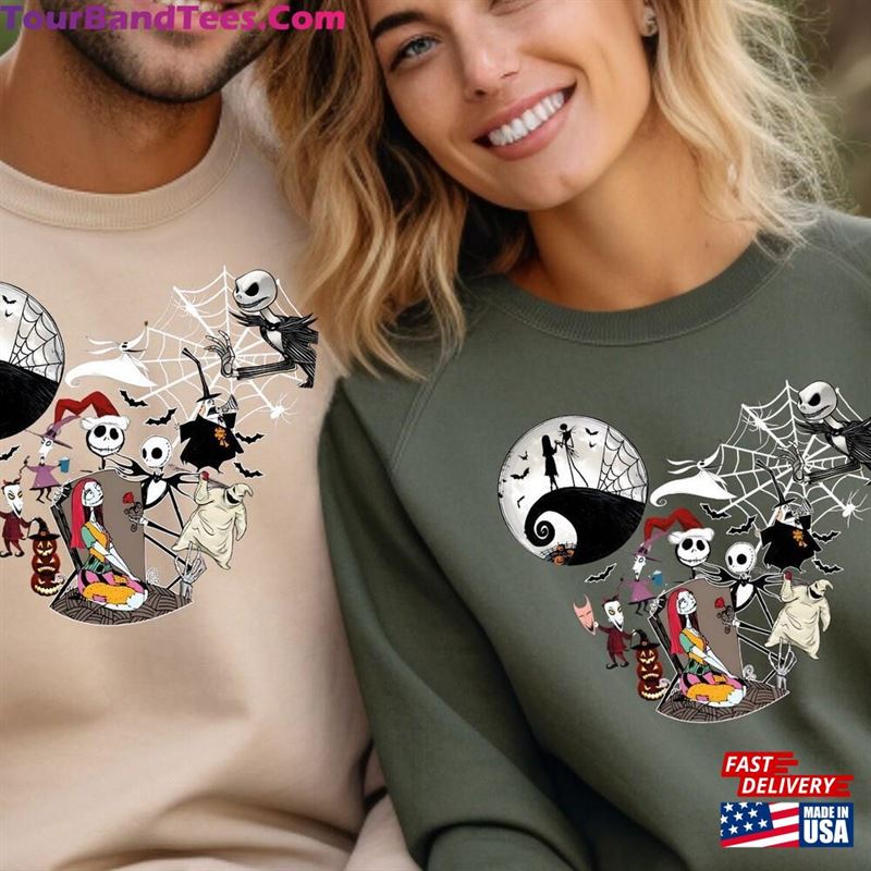 Nightmare Before Christmas Shirt Halloween Movie Characters Cute Sweat Sweatshirt Unisex 29Uf136862 – Utopia Fashion