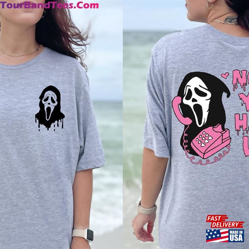 No You Hang Up Shirt Printed Front And Back Halloween Scary Horror T-Shirt Sweatshirt 29Uf122868 – Utopia Fashion