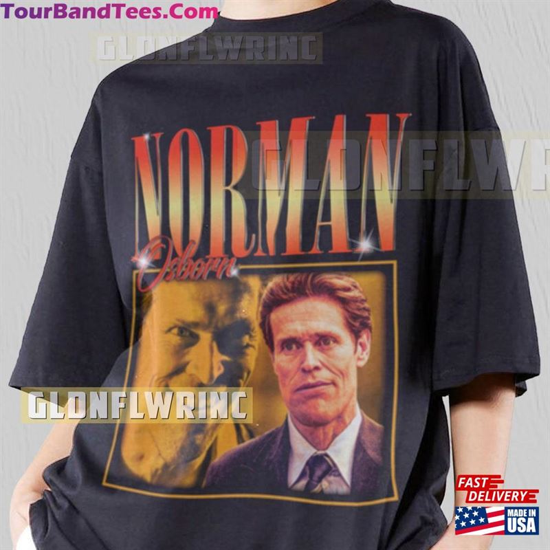 Norman Osborn Shirt American Actor Movie Character Willem Dafoe T Grapich Tee Vintage T-Shirt Hoodie 29Uf136960 – Utopia Fashion