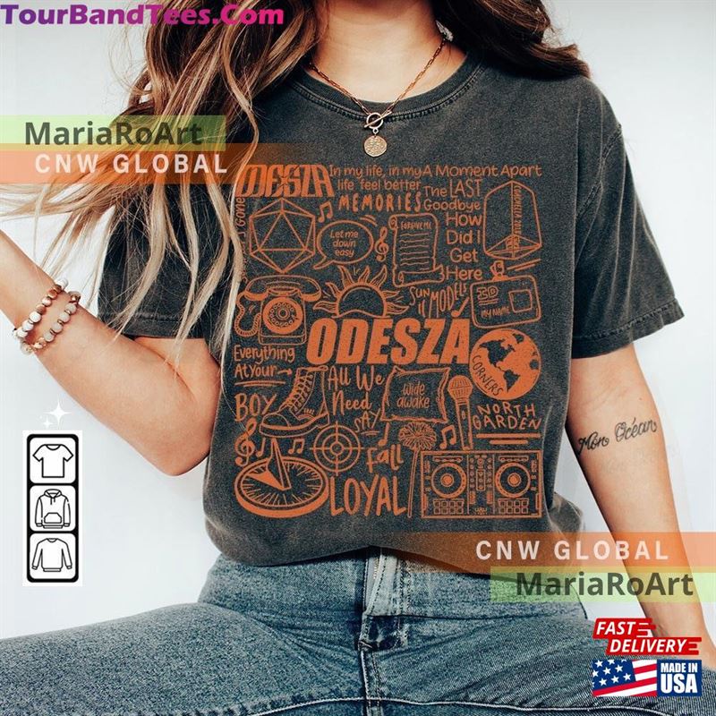 Odesza Music Doodle Art Shirt Vintage Electronic Merch Tees Graphic Design Tattoo Album Lyric Tour V1 Da2009Dt Classic Sweatshirt 29Uf124554 – Utopia Fashion