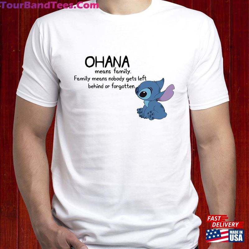 Ohana Means Family T Shirt Cute Stitch Tshirt Unisex Classic 29Uf136929 – Utopia Fashion