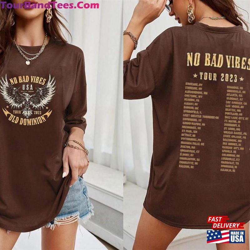 Old Dominion Concert T-Shirt Vintage No Bad Vibes Tour Shirt Unisex Sweatshirt 29Uf118697 – Utopia Fashion