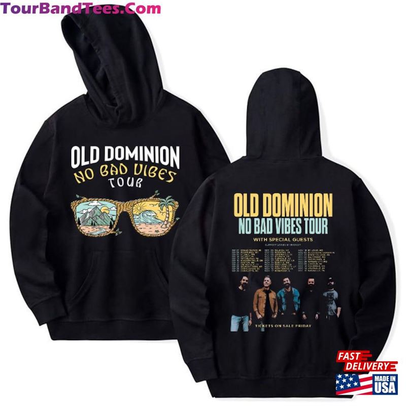 Old Dominion Tour Hoodie No Bad Vibes Shirt T-Shirt Classic 29Uf119342 – Utopia Fashion