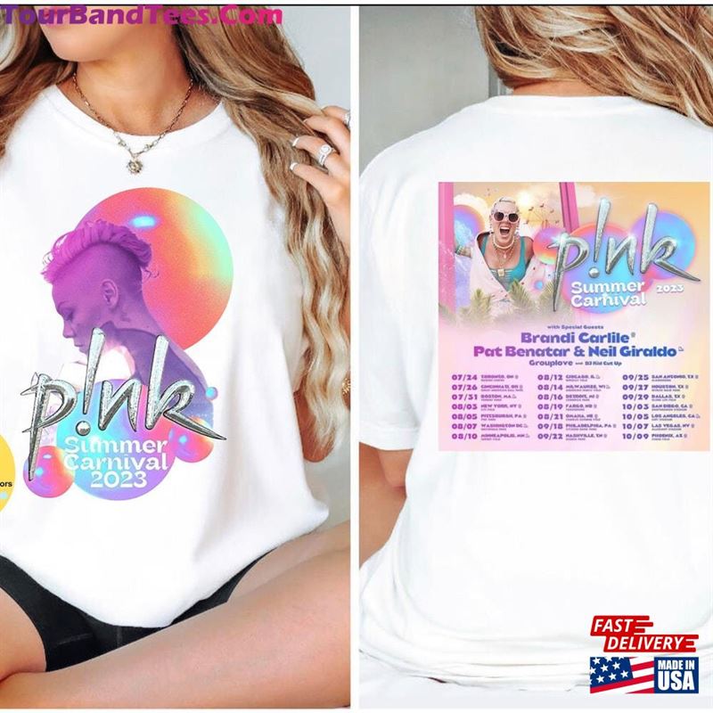 P!Nk Pink Singer Summer Carnival Tour T-Shirt Fan Lovers Shirt Music Hoodie Unisex 29Uf136740 – Utopia Fashion