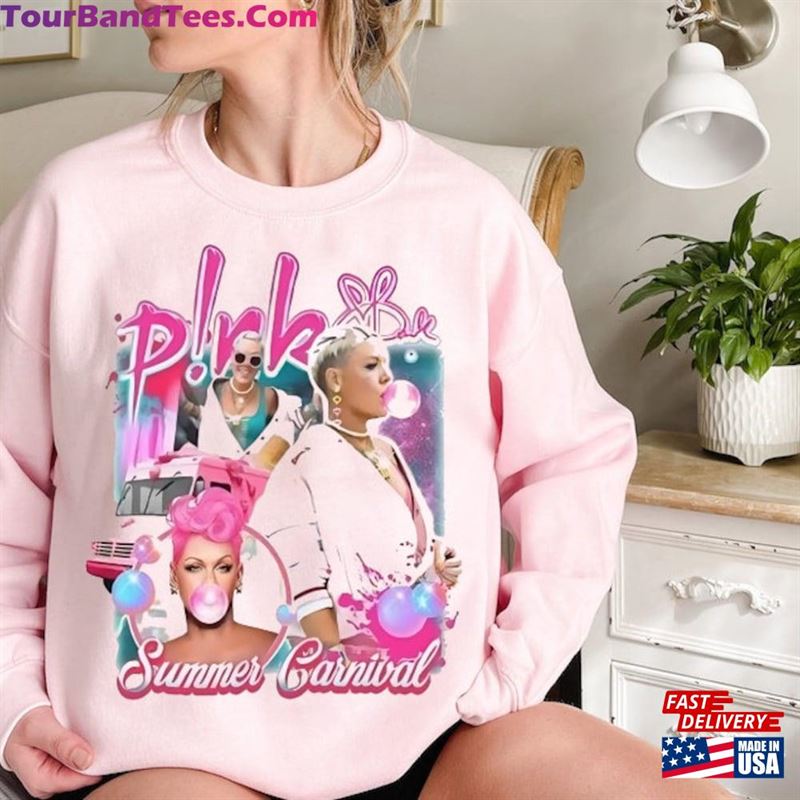 P!Nk Pink Singer Summer Carnival Tour T-Shirt Sweatshirt Trustfall Album Tee Unisex Classic 29Uf136957 – Utopia Fashion