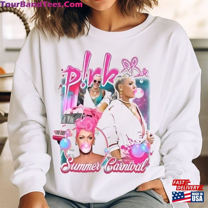 P!Nk Pink Singer Summer Carnival Tour T-Shirt Sweatshirt Trustfall Album Tee Unisex Classic 29Uf136957 – Utopia Fashion