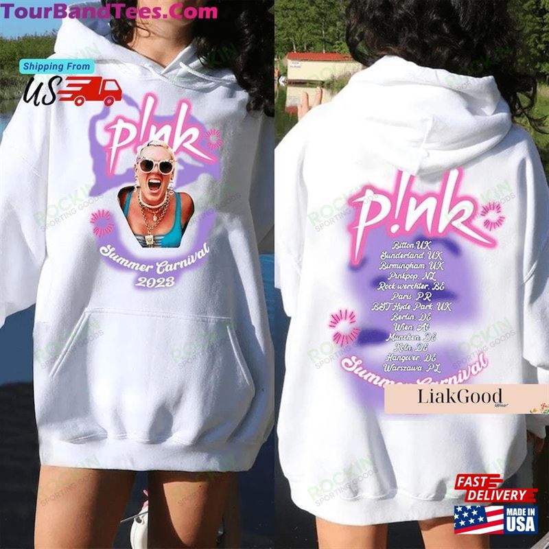 P!Nk Summer Carnival Hoodie Pink Singer Tour Music Shirt Unisex T-Shirt 29Uf123246 – Utopia Fashion