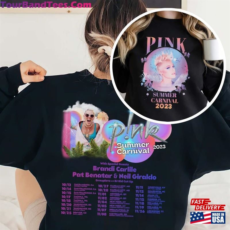 P!Nk Summer Carnival Shirt Trustfall Album Tee Pink Singer Tour Sweatshirt Classic T-Shirt 29Uf119188 – Utopia Fashion