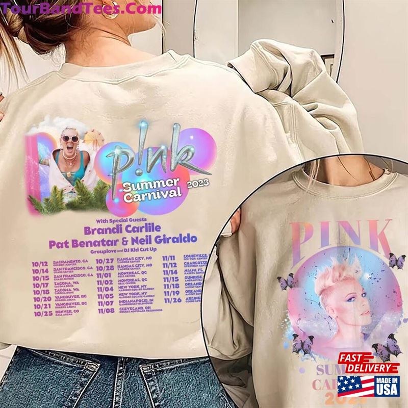 P!Nk Summer Carnival Shirt Trustfall Album Tee Pink Singer Tour Sweatshirt Classic T-Shirt 29Uf119188 – Utopia Fashion