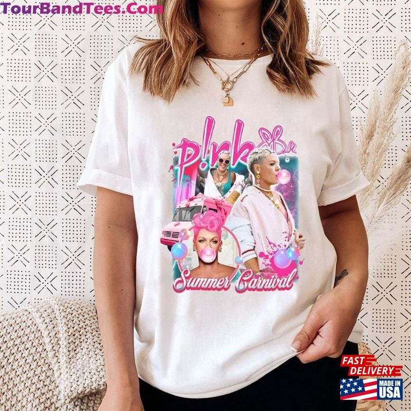 P!Nk Summer Carnival T-Shirt Pink Singer Tour Shirt Music Festival Sweatshirt Unisex 29Uf136861 – Utopia Fashion