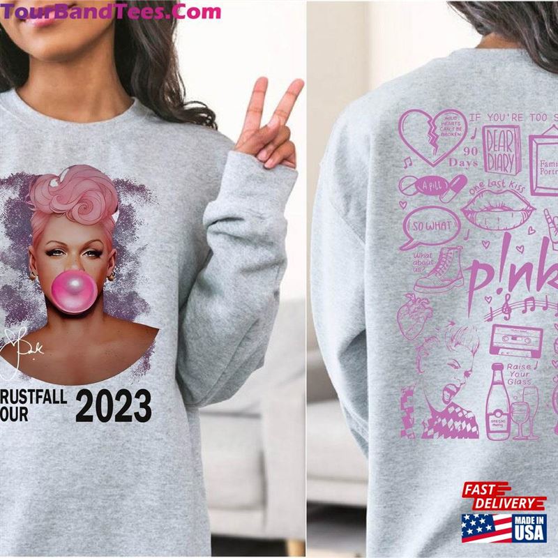 P!Nk Summer Carnival Trustfall Album Sweatshirt Pink Singer Tour Tee Hoodie Unisex 29Uf123166 – Utopia Fashion