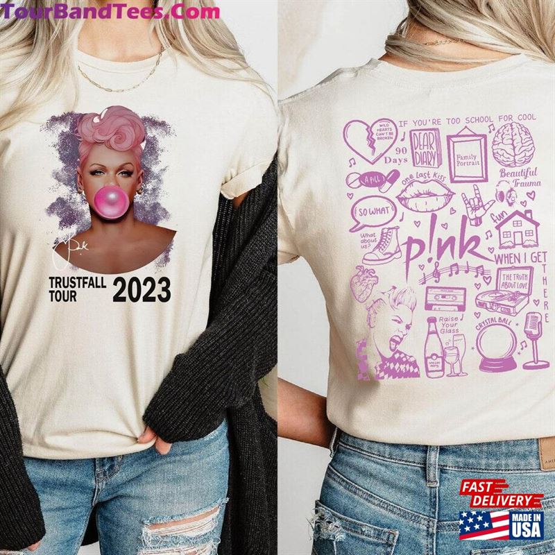 P!Nk Summer Carnival Trustfall Album Sweatshirt Pink Singer Tour Tee Hoodie Unisex 29Uf123166 – Utopia Fashion