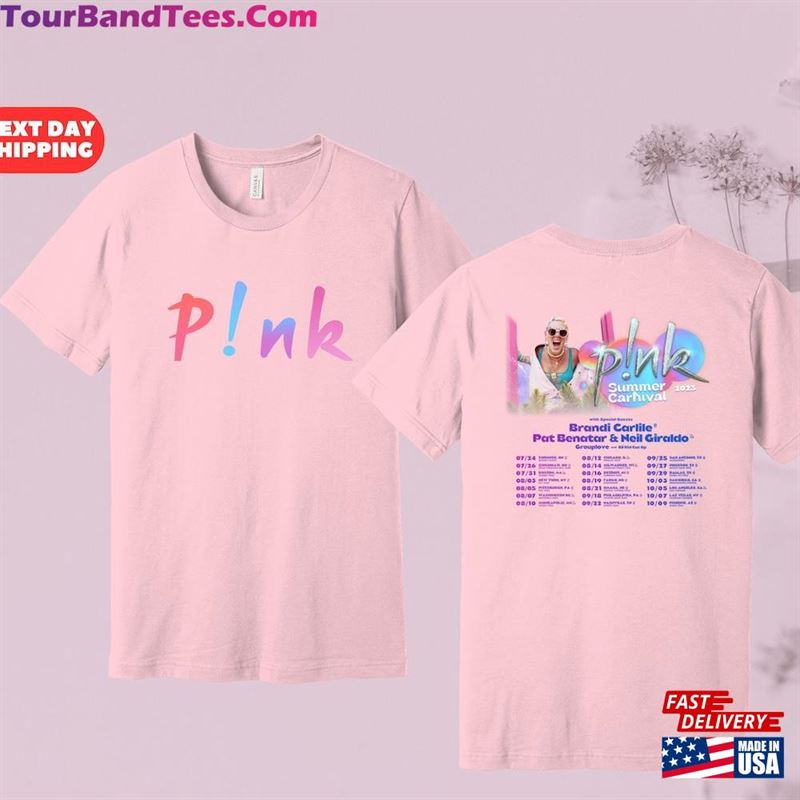 P!Nk Summer Carnival Trustfall Album Tee Pink Singer Tour Classic Unisex 29Uf123348 – Utopia Fashion