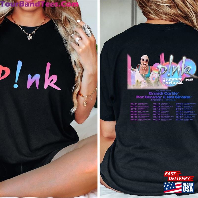 P!Nk Summer Carnival Trustfall Album Tee Pink Singer Tour Classic Unisex 29Uf123348 – Utopia Fashion