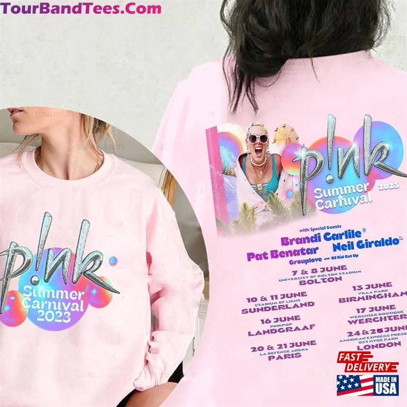 P!Nk Summer Uk Carnival Tour Sides Shirt Hoodie Unisex 29Uf122822 – Utopia Fashion