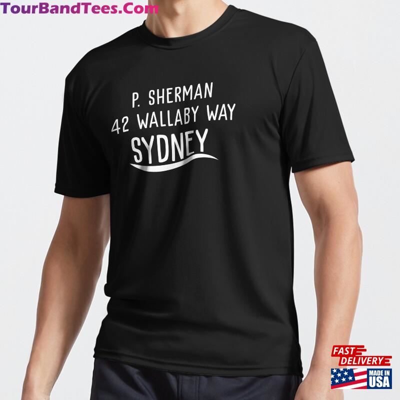 P Sherman Wallaby Way Sydney Active T-Shirt Unisex 29Uf122532 – Utopia Fashion