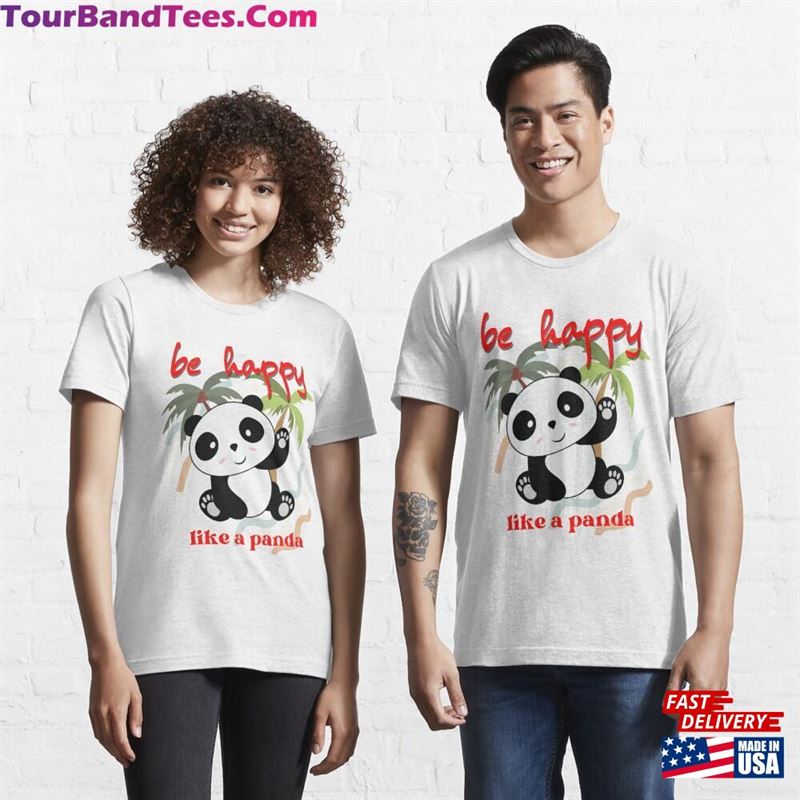 Panda T Shirt Happy Essential T-Shirt Hoodie Classic 29Uf136588 – Utopia Fashion