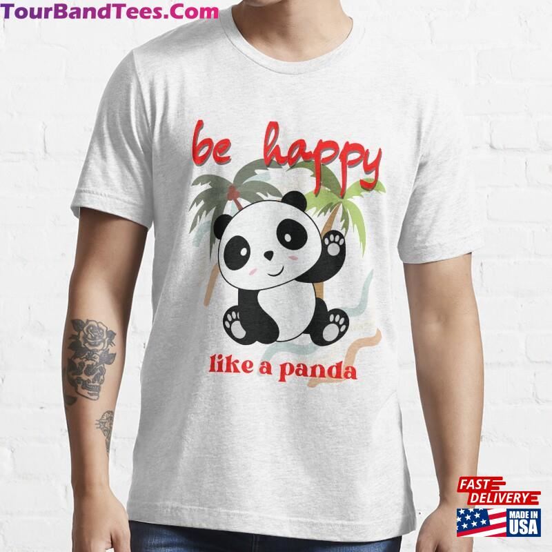 Panda T Shirt Happy Essential T-Shirt Hoodie Classic 29Uf136588 – Utopia Fashion