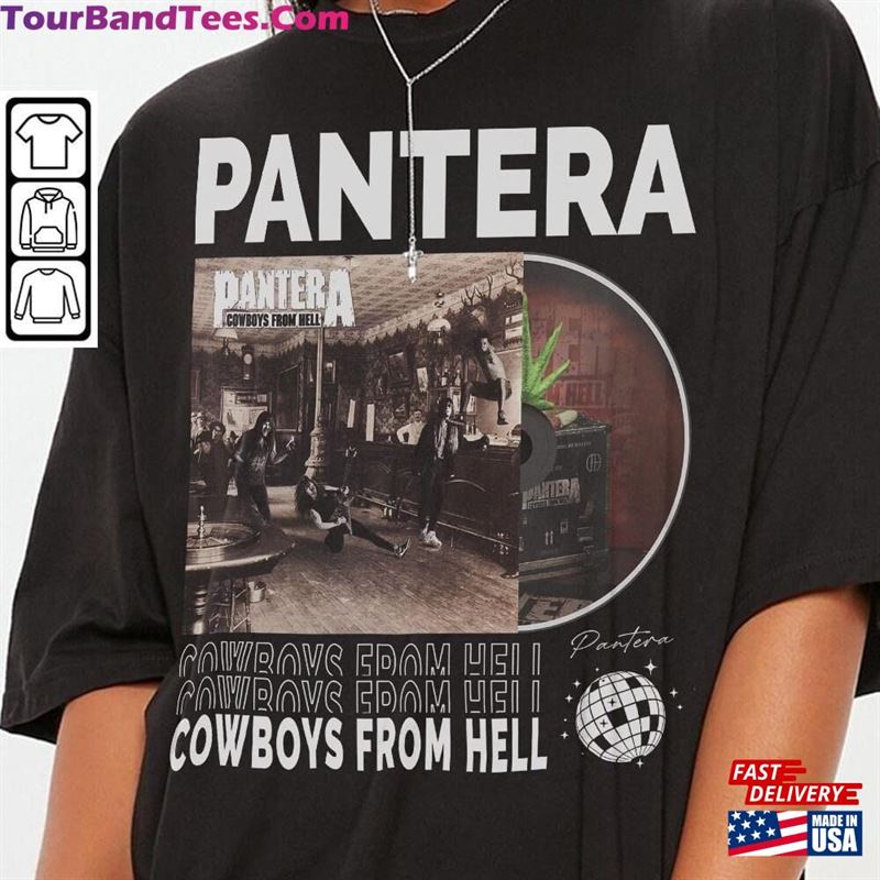 Pantera Music Shirt V1 Merch Vintage World Tour Tickets Album Cowboys From Hell Graphic Tee 90S Y2K Gift For Fan L905M Classic Hoodie 29Uf124516 – Utopia Fashion