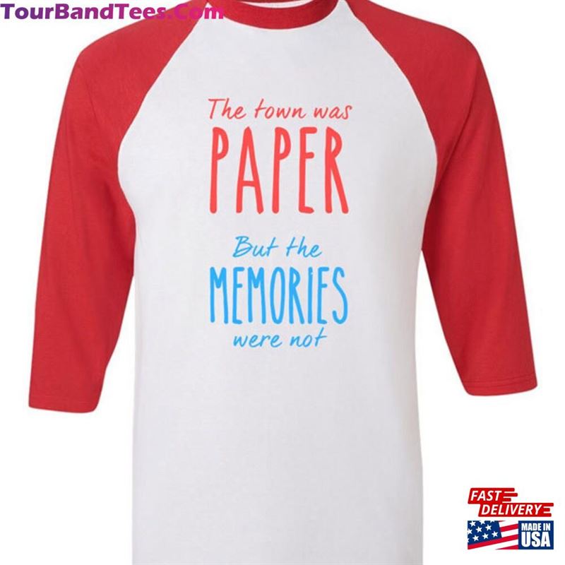 Paper Towns Inspired Quote Raglan Sleeve Shirt Bella + Canvas The Town Was Mermories Were Not John Green Book Novel Movie Tee Hoodie Unisex 29Uf131645 – Utopia Fashion