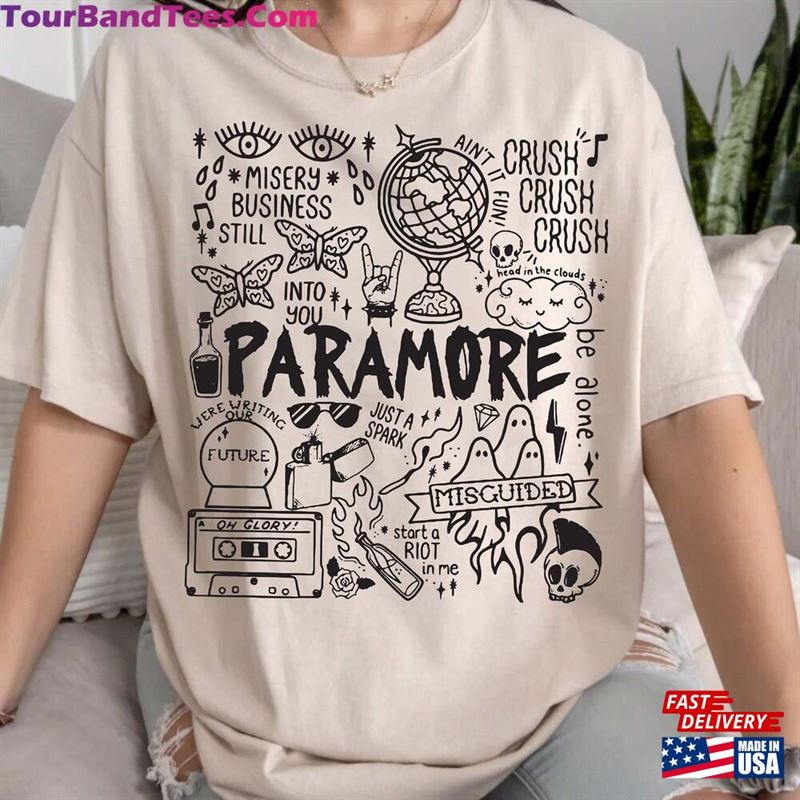 Paramore Doodle Art Shirt Tour Vintage Album Lyric Merch Tee Sweatshirt Hoodie T-Shirt 29Uf118811 – Utopia Fashion