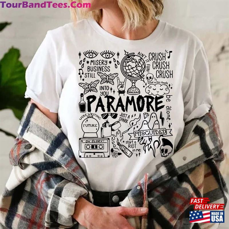 Paramore Doodle Art Shirt Tour Vintage Album Lyric Merch Tee Sweatshirt Hoodie T-Shirt 29Uf118811 – Utopia Fashion