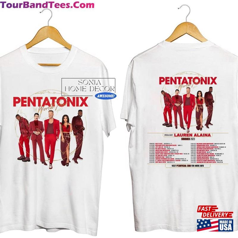 Pentatonix The World Tour Summer 2Sides Shirt Band Fan T-Shirt Classic 29Uf123432 – Utopia Fashion