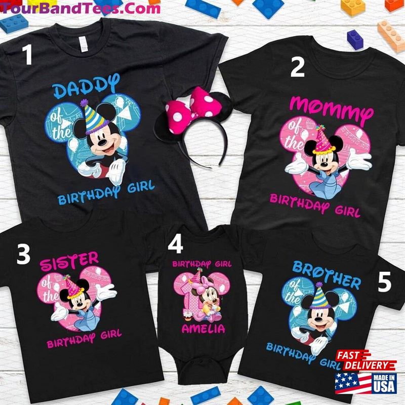 Personalized Cheerful Mouse Birthday Family Matching Shirt Inspired Girl Sweatshirt Unisex 29Uf131997 – Utopia Fashion