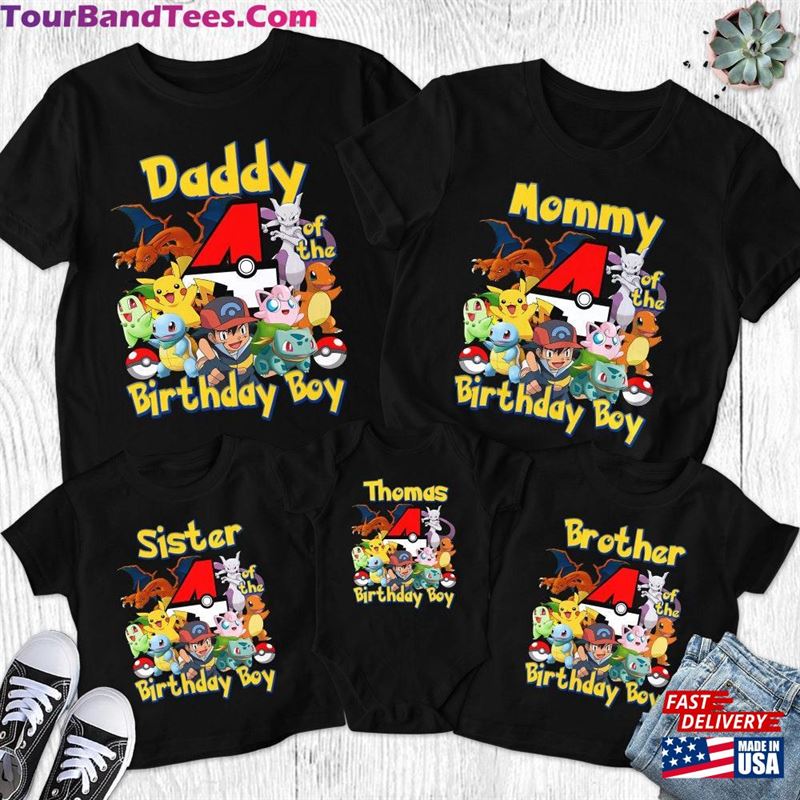 Personalized Game Character Birthday Kid Shirt Party Matching Boy Unisex Classic 29Uf123224 – Utopia Fashion