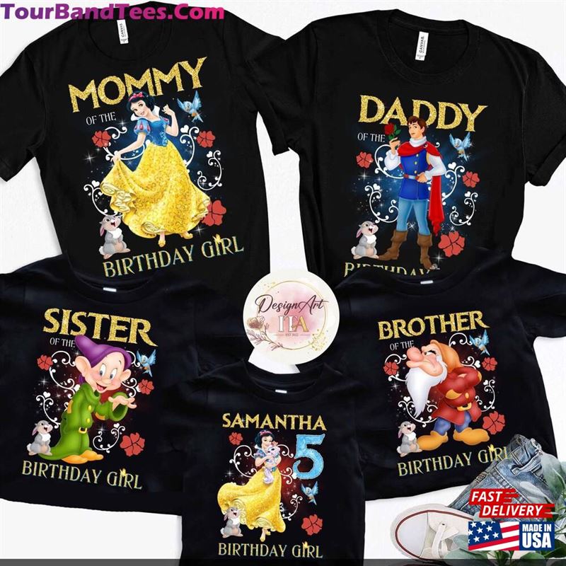 Personalized Snow White Seven Dwarfs Birthday Shirts Disney Princess Shirt Unisex Classic 29Uf124485 – Utopia Fashion