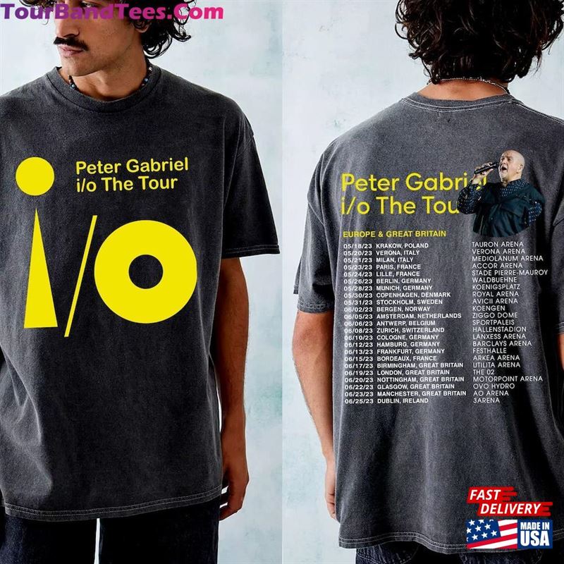 Peter Gabriel I O The Europe Tour T-Shirt Concert Shirt Sweatshirt 29Uf123096 – Utopia Fashion