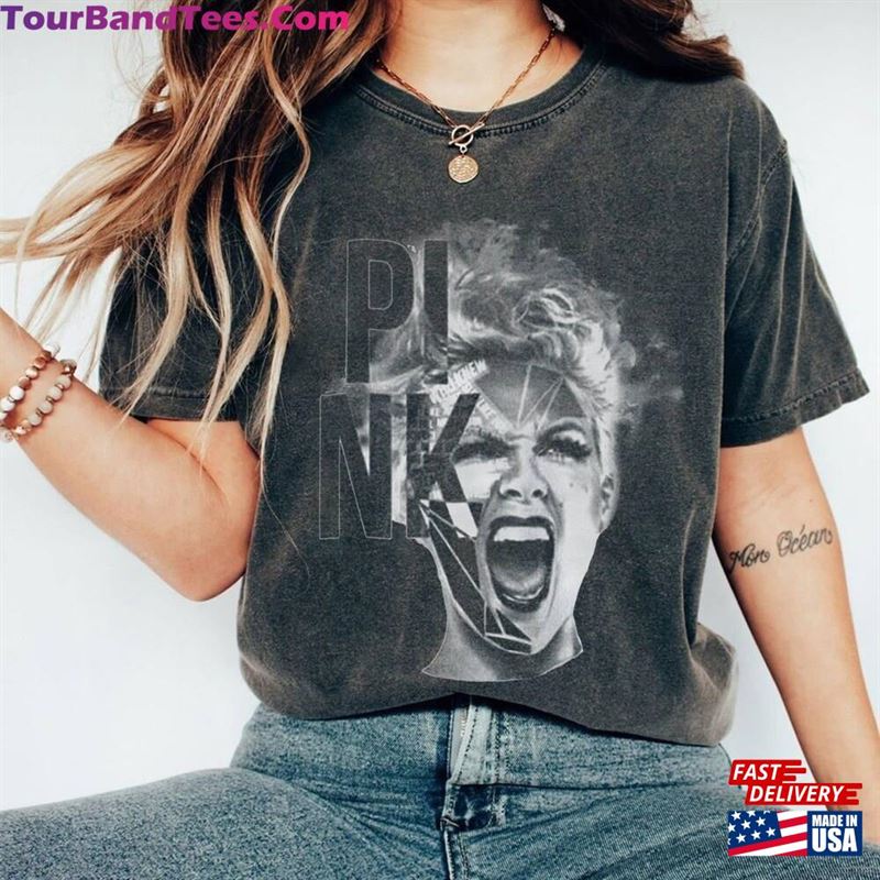 Pink Art Shirt Vintage Singer T-Shirt Concert P!Nk Sweatshirt Classic 29Uf136621 – Utopia Fashion