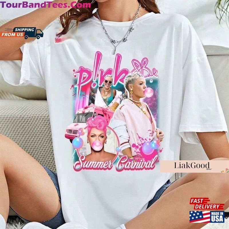 Pink Singer Tour Shirt P!Nk Summer Carnival T-Shirt Music World Tee Classic Hoodie 29Uf123919 – Utopia Fashion