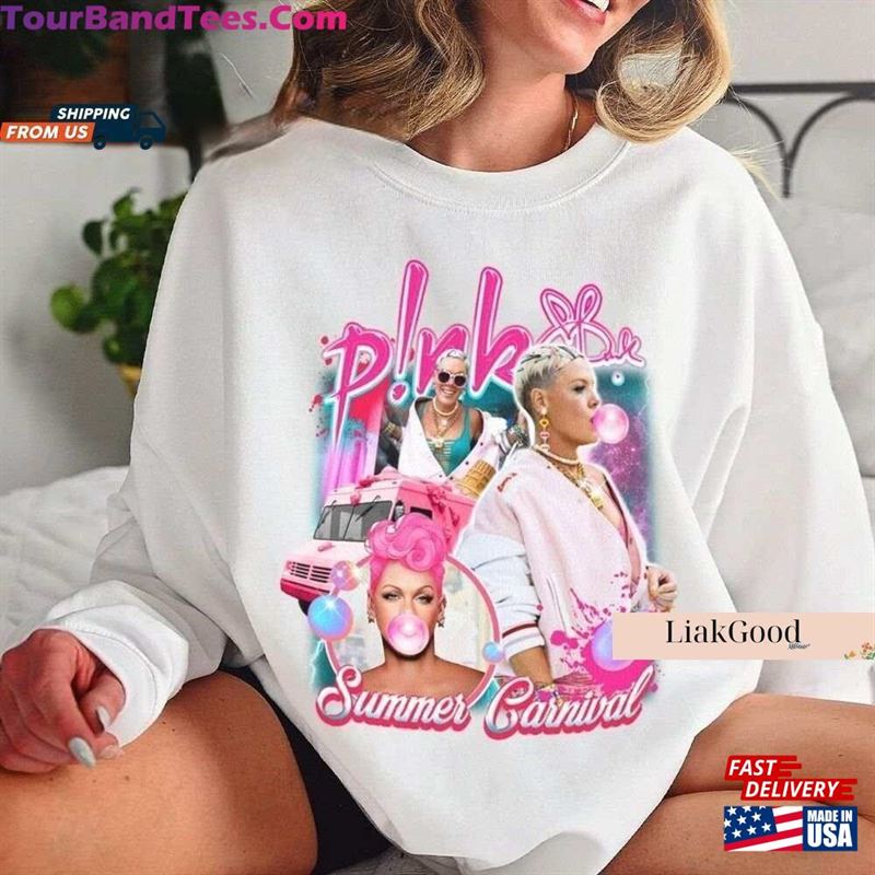 Pink Singer Tour Shirt P!Nk Summer Carnival T-Shirt Music World Tee Classic Hoodie 29Uf123919 – Utopia Fashion